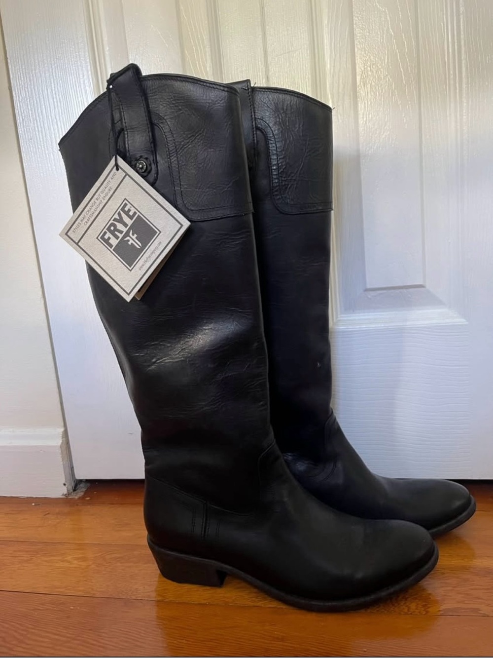 *NWT* Frye Black Over-the-Knee Leather Boots Women’s Size 8